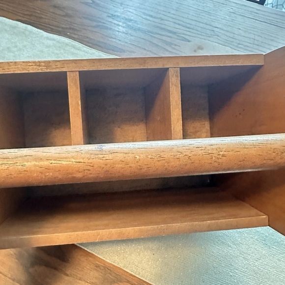 Rustic Wooden Organizer with Rooster Design - Picture 3 of 10